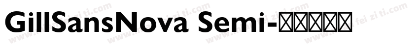 GillSansNova Semi字体转换